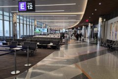 Early-Winter Interior at Gate E12, Logan International Airport — Boston