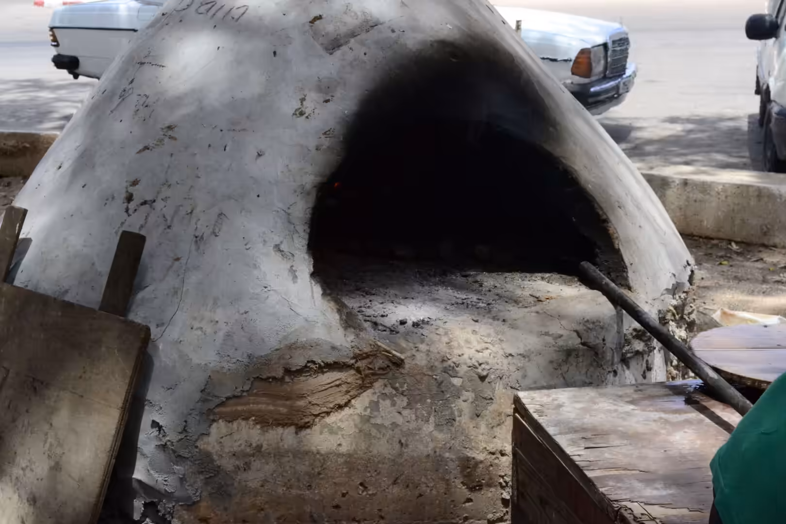 Traditional outdoor clay oven