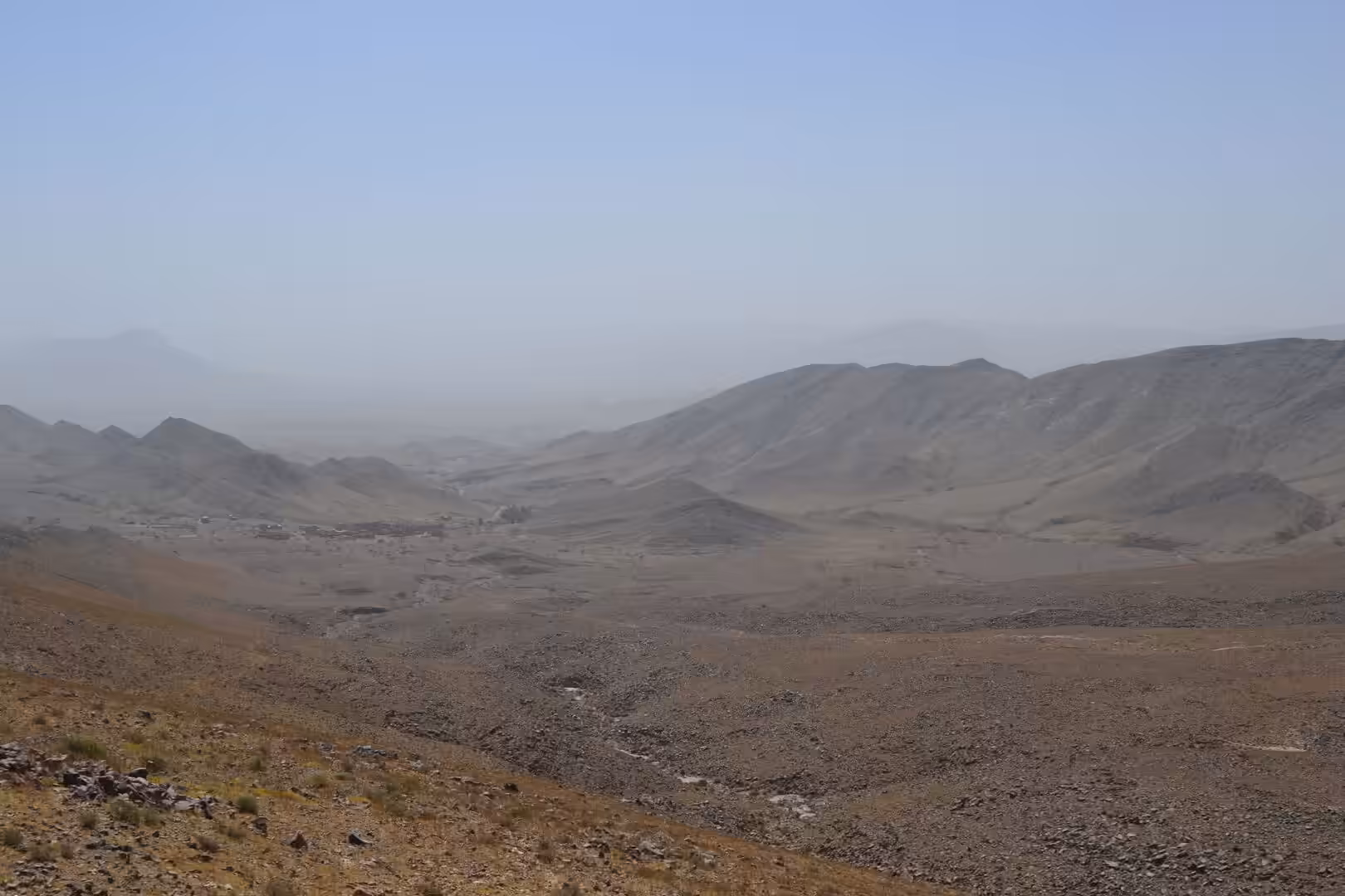 Rocky desert landscape near Ouarzazate